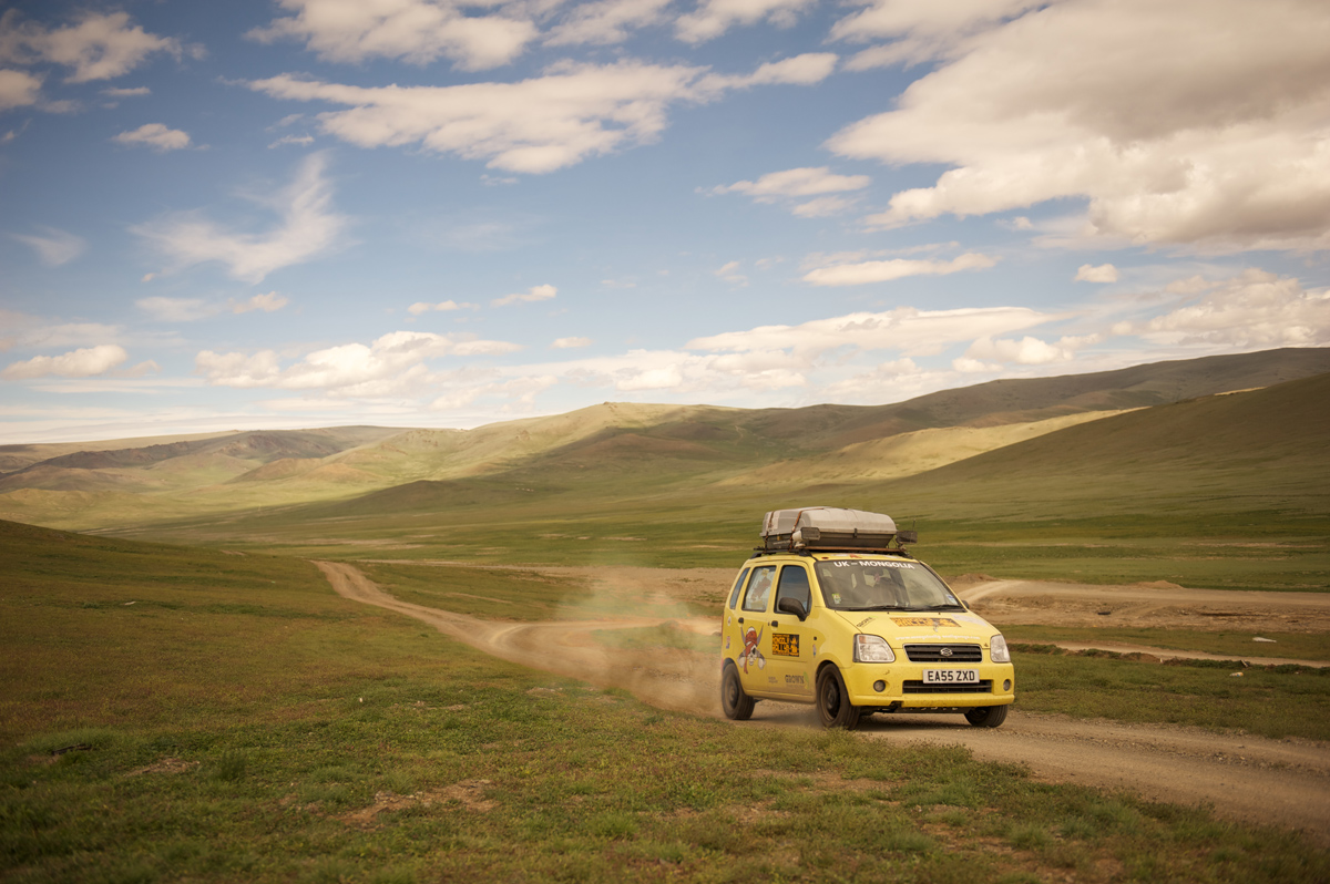 Mongol Rally Suzuki Wagon Mongolia Landscape