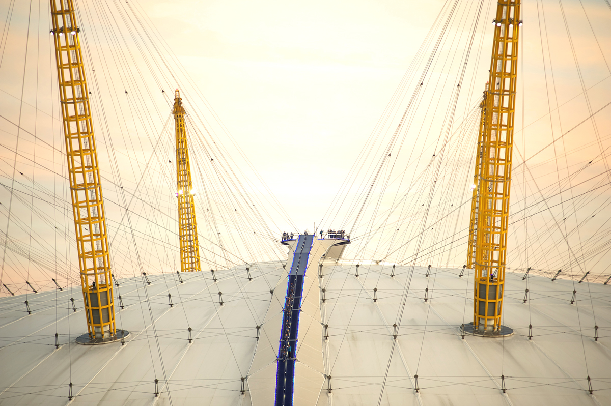 top of the O2 London